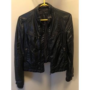 Zara faux leather jacket